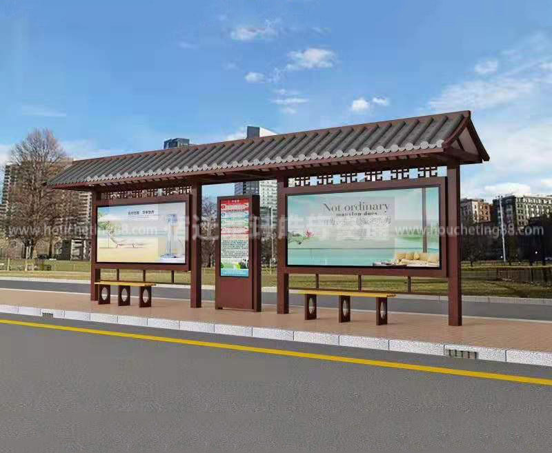 仿古公交候車(chē)亭生產(chǎn)廠家,仿古公交候車(chē)亭制作廠家